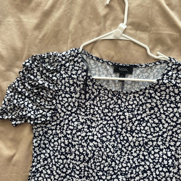 Floral Black and White Dress - Picture 2 of 4